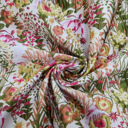 Pastoral Style Flowers Jacquard - 3D Embossed Brocade