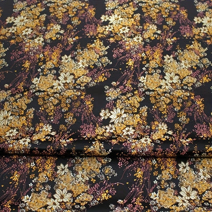 Chic Motif Brocade Fabric - Elegant Jacquard Woven Textile