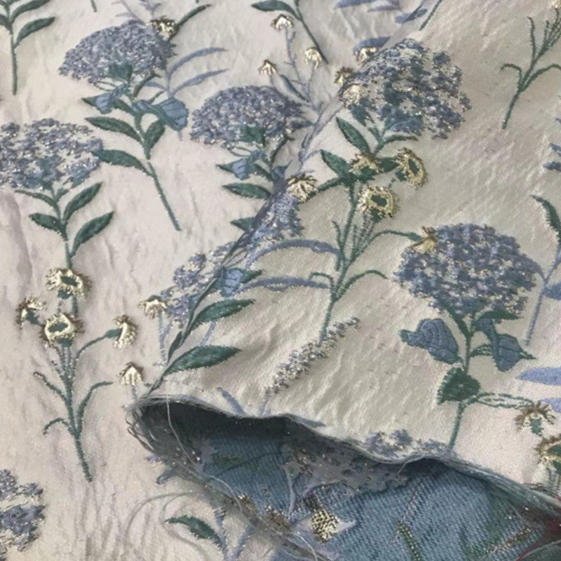 Floral Embossed Brocade - Metallic Jacquard