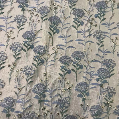 Floral Embossed Brocade - Metallic Jacquard