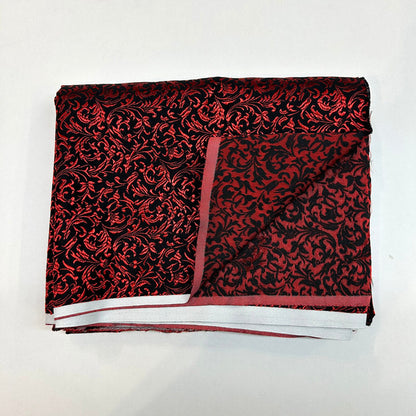 Black & Red Victorian Jacquard Brocade – Shimmer Woven Fabric