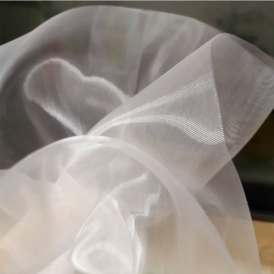 White Hard Tulle Fabric – Nylon Stiff Net for Corset & DIY